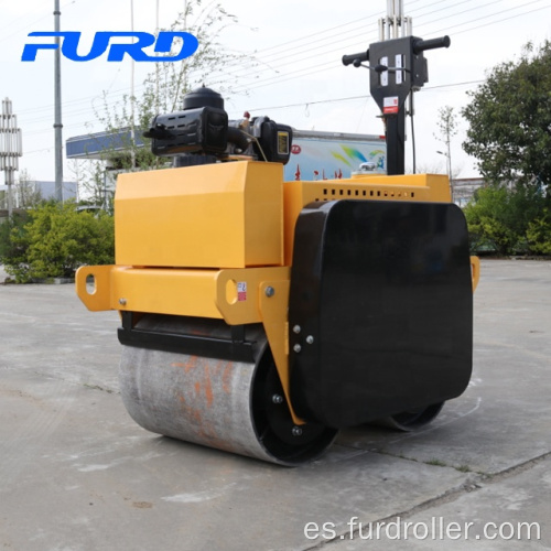 Compactador de rodillo manual de doble tambor CE 500kg (FYL-S600C)